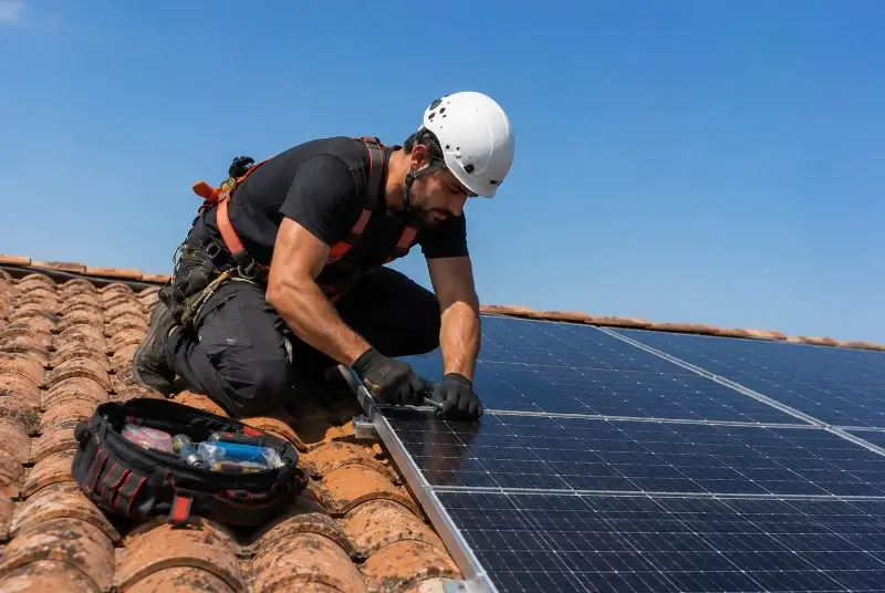 Maintenance et monitoring de panneaux solaires à Lauret